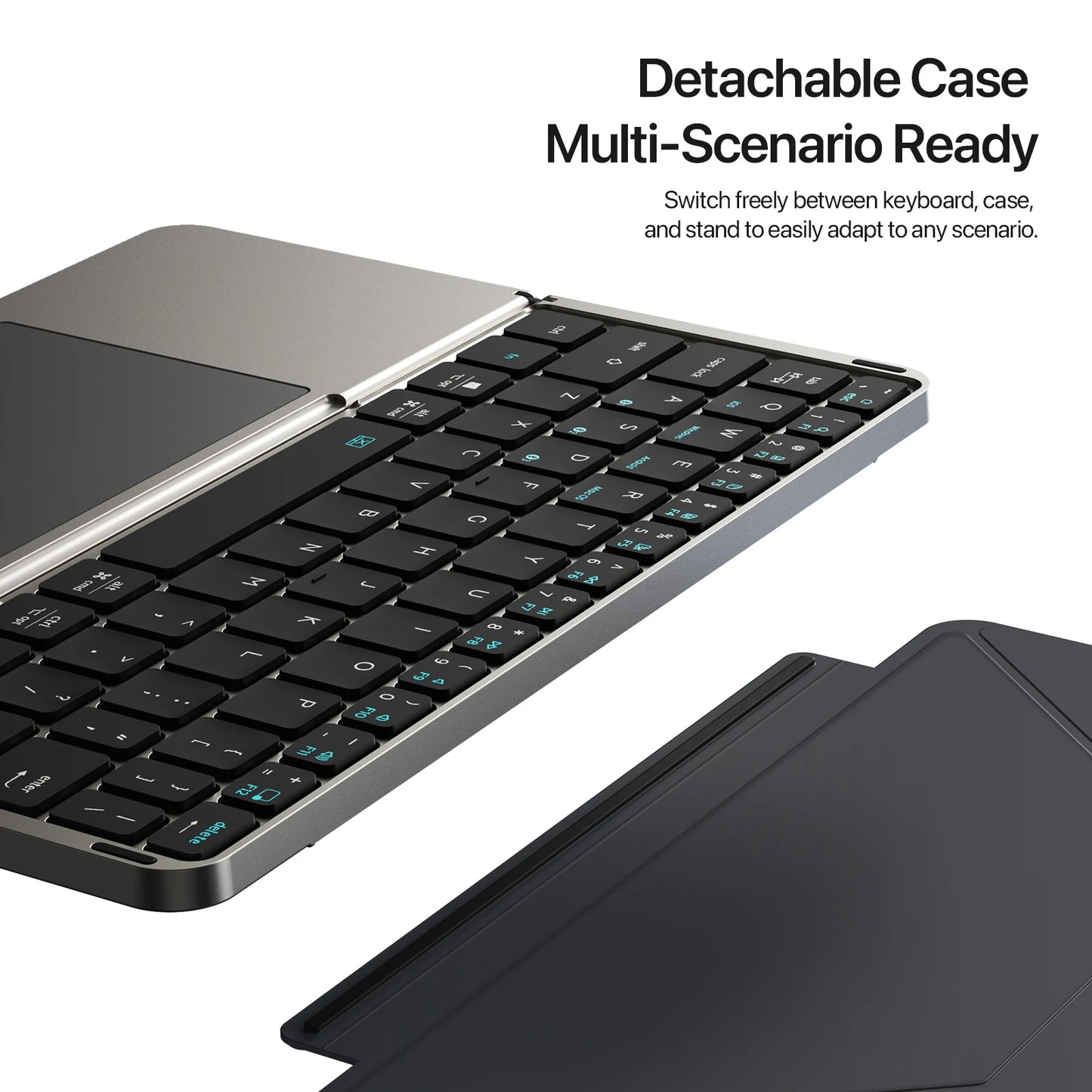 Foldable Bluetooth Touchpad Keyboard