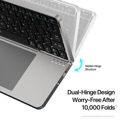 Foldable Bluetooth Touchpad Keyboard