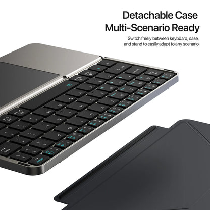 Foldable Bluetooth Touchpad Keyboard