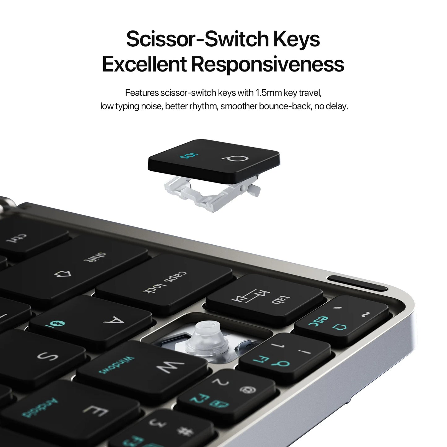 Foldable Bluetooth Touchpad Keyboard